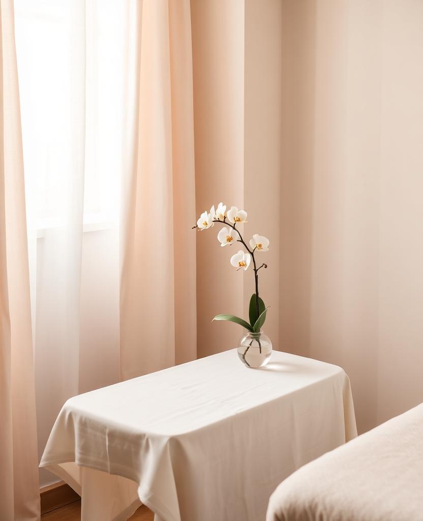 FemiLift laser device prepared in a private, softly lit intimate-health treatment room at Ridgeline.