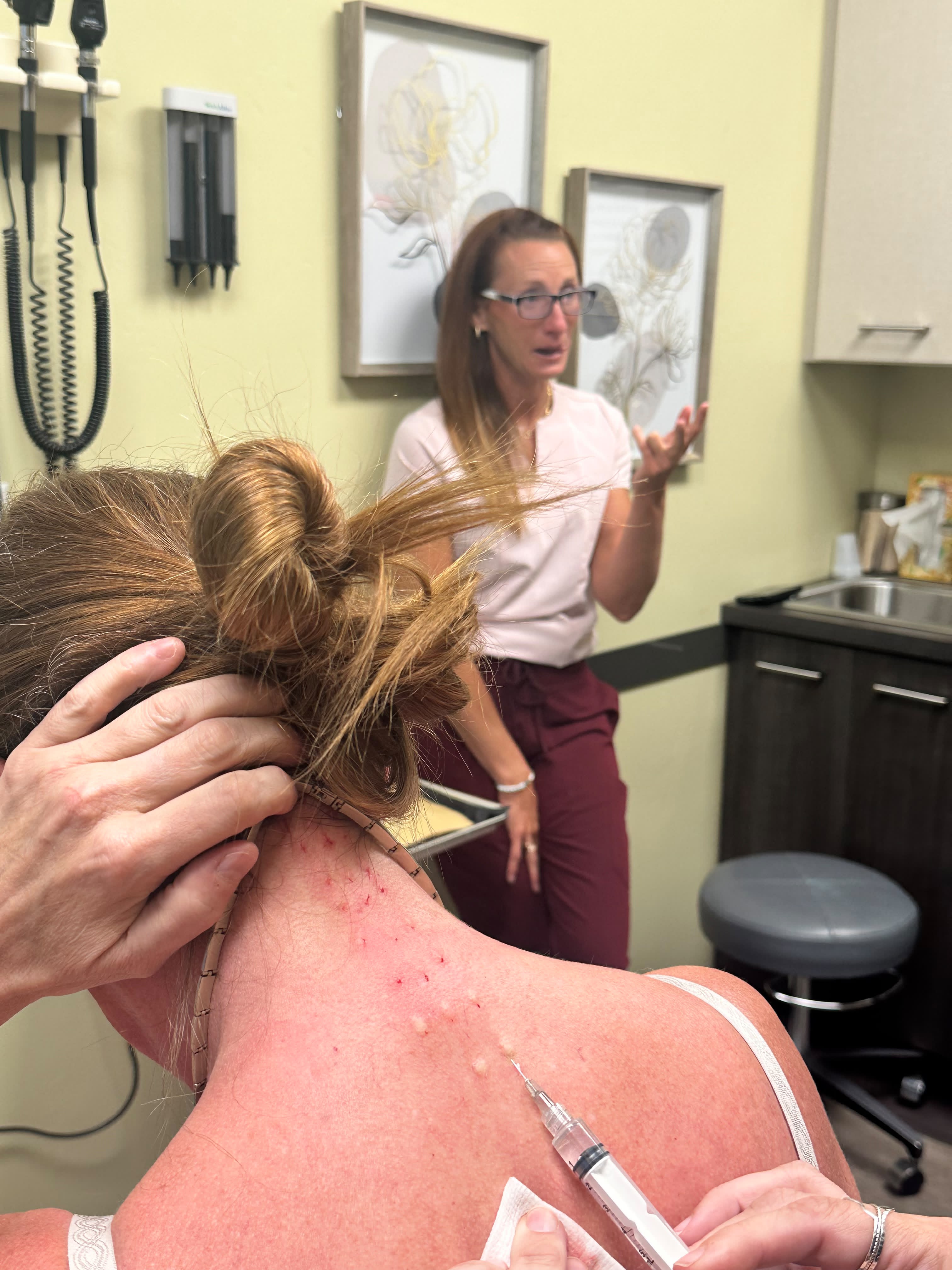 Treatment in progress at Ridgeline Longevity & Aesthetics.
